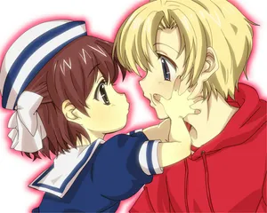 Anime Characters Faceoff Wallpaper