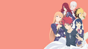 Anime Characters Group Illustration Wallpaper