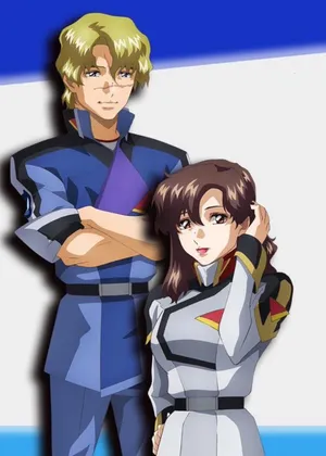 Anime Characters Murrue Ramiusand Companion Wallpaper