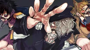 Anime Characters Reaching Out Wallpaper