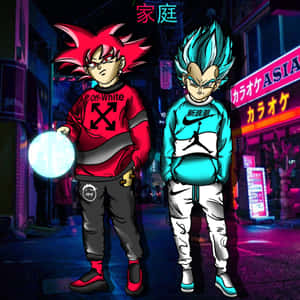 Anime_ Characters_ Streetwear_ Style Wallpaper