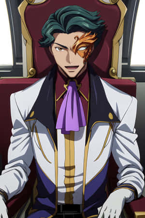 Anime Characterwith Cyborg Eye Wallpaper