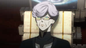 Anime Characterwith Glassesand Grey Hair Wallpaper