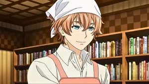 Anime Chef With Blue Eyes Wallpaper