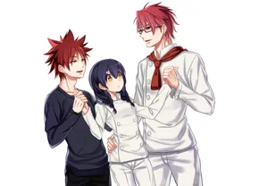 Anime Chefs Group Illustration Wallpaper