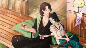 Anime Couple Relaxing Cute Love Wallpaper