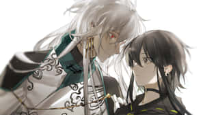 Anime Couple Romantic Moment Wallpaper