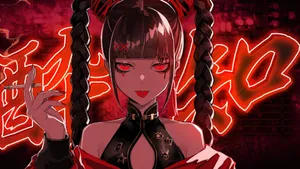 Anime Dark Smoking Girl Wallpaper