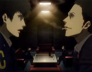 Anime Detective Interrogation Room Wallpaper