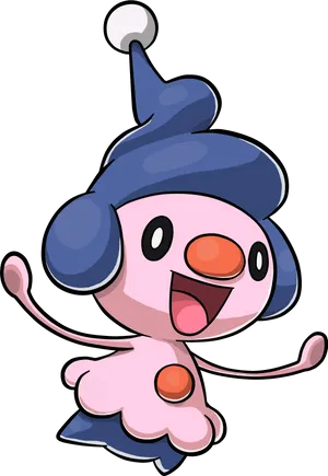 Anime Drawing Of Mime Jr. Wallpaper