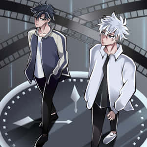 Anime Duo Time Dilemma Wallpaper