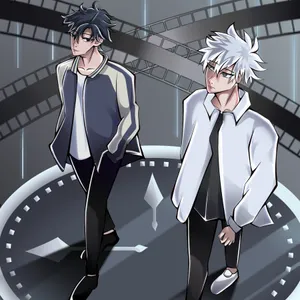 Anime Duo Time Dilemma Wallpaper