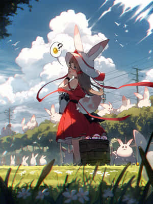 Anime Easter Bunny Girl Wallpaper