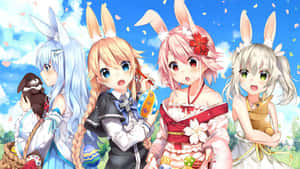 Anime Easter Bunny Girls Wallpaper