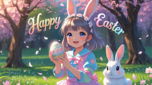 Anime Easter Celebration Wallpaper