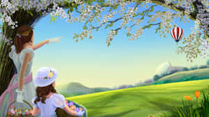 Anime Easter Celebration Wallpaper