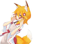 Anime Fox Girl Character Wallpaper