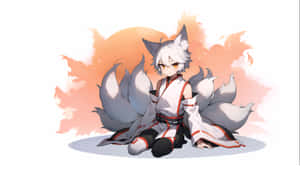Anime Fox Spirit Character Wallpaper