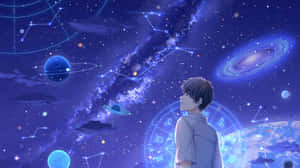 Anime Galaxy Exploration Wallpaper