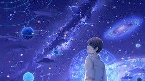 Anime Galaxy Exploration Wallpaper