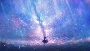 Anime Galaxy Night Sky Wallpaper