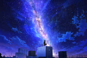 Anime Galaxy Night Sky Wallpaper