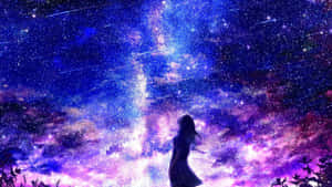 Anime Galaxy Nightscape Wallpaper