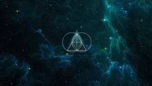 Anime Galaxy Space Logo Wallpaper