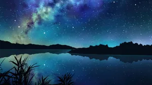 Anime Galaxy Starry Night Wallpaper