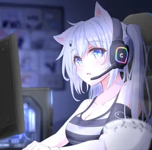 Anime Gamer Girl Pfp Wallpaper