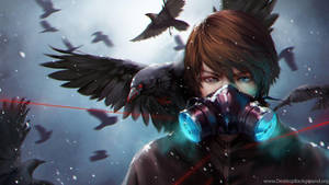 Anime Gaming 3d Masked Boy Wallpaper