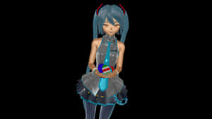 Anime Girl Holding Easter Egg Wallpaper