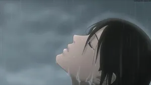 Anime Girl Rain Gaze Wallpaper
