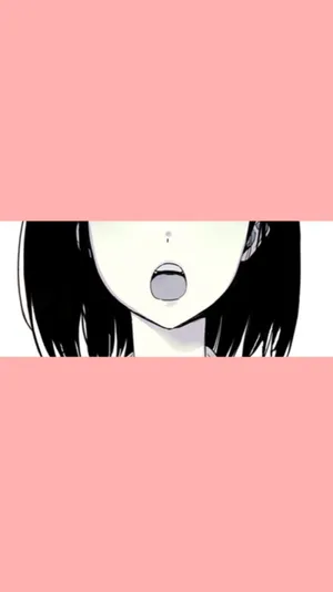 Anime Girl's Mouth Pfp Aesthetic Wallpaper