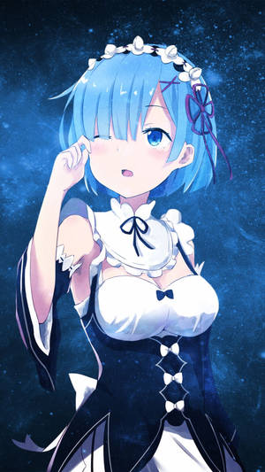 Anime Girl Talking On Phone Wallpaper