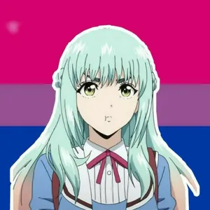 Anime Girl With White Hairand Green Eyes Wallpaper