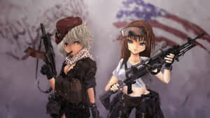 Anime Girls Tactical Showdown Wallpaper