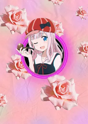 Anime Girlwith Roses Aesthetic Wallpaper