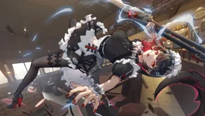 Anime Gothic Maid Action Wallpaper