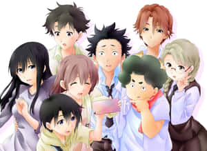 Anime Group Portrait Satoshi Mashibaand Friends Wallpaper