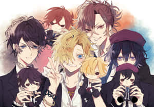 Anime Group Portrait Yuma Mukamiand Friends Wallpaper