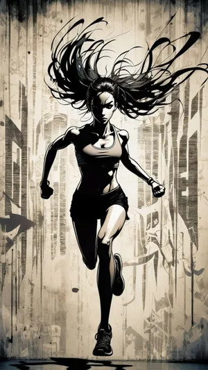 Anime Gym Intense Running Wallpaper