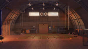 Anime Gym Interior Wallpaper