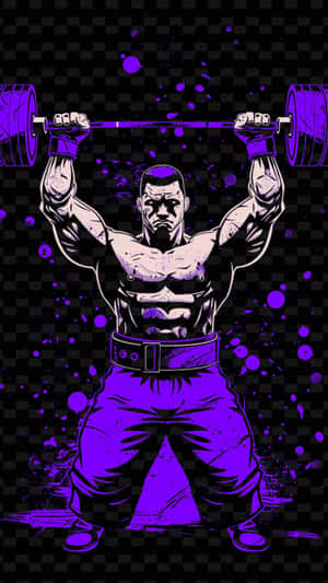 Anime Gym Strength Training Wallpaper