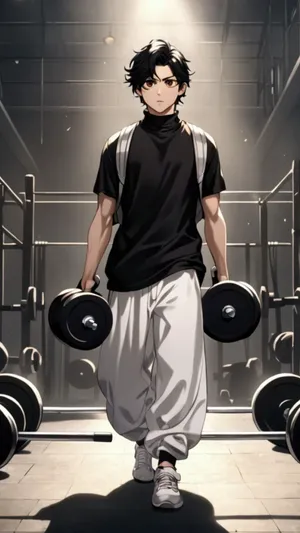 Anime Gym Workout Motivation Wallpaper