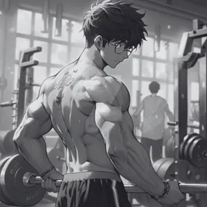 Anime Gym Workout Motivation Wallpaper