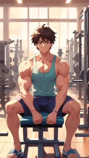 Anime Gym Workout Motivation Wallpaper