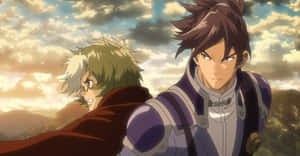 Anime Heroes Ready For Battle Wallpaper