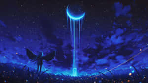 Anime Moonlight Portal Wallpaper