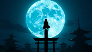 Anime Moonlit Night Wallpaper